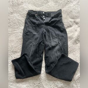 Madewell Low-Slung Straight Jeans in Lunar Wash - Size 27